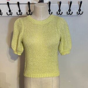 Vero Moda Soft Yellow Knit Top tagged XS